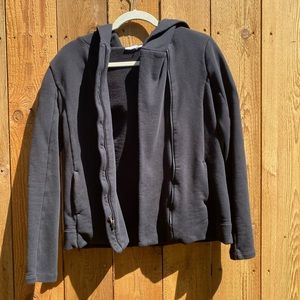 James Perse hooded  zipped sweatshirt